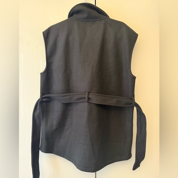NWT Gina Tricot Vanja Black Belted cozy vest small - Picture 8 of 13